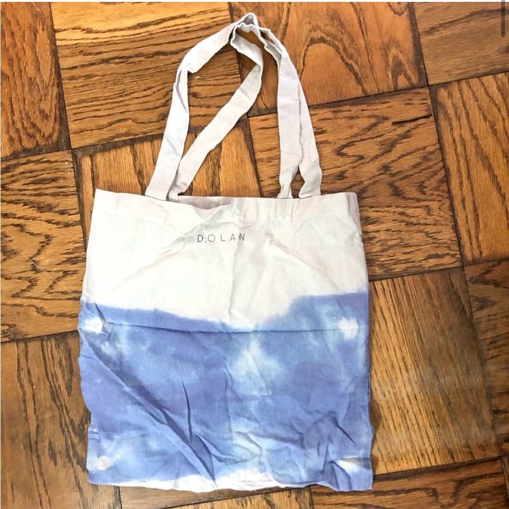 Dolan dip dyed canvas tote, blue and cream, never used
